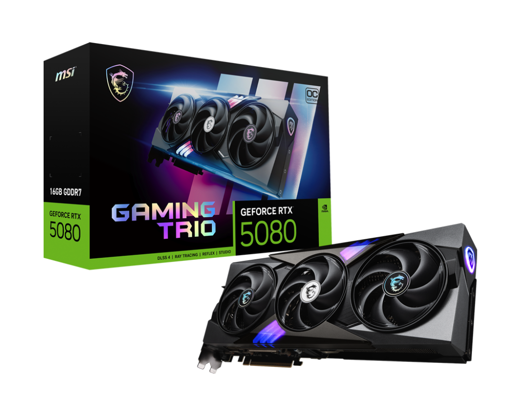 RTX5080 GAMING TRIO OC 16GB GDDR7 WHITE thumbnail 5
