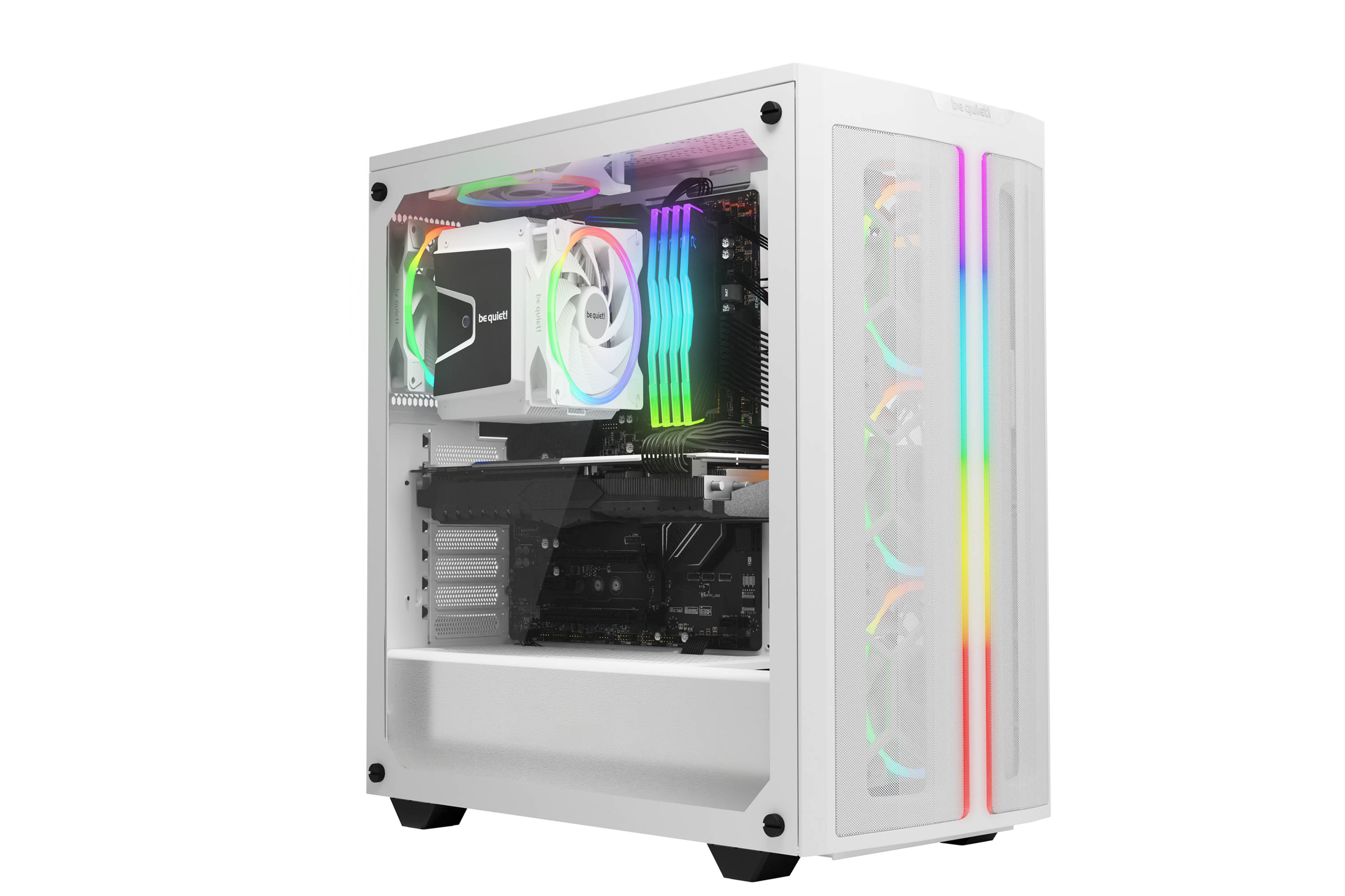 BE QUIET! LIGHT WINGS 120MM PWM HIGH-SPEED 3PK WHITE (BL101) thumbnail 3
