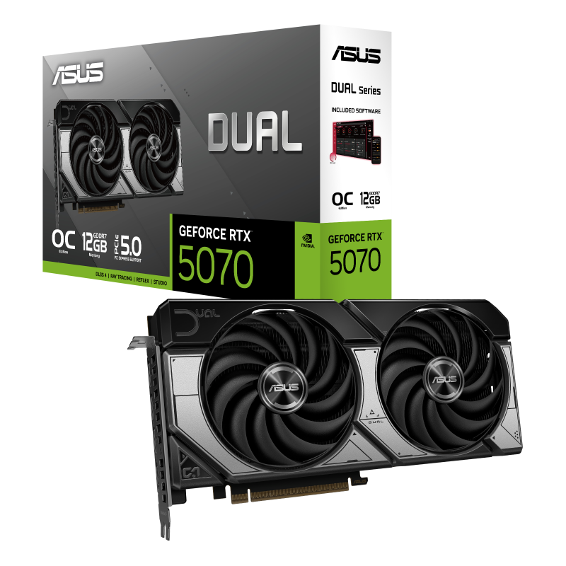ASUS DUAL RTX5070 OC 12GB GDDR7 thumbnail 4
