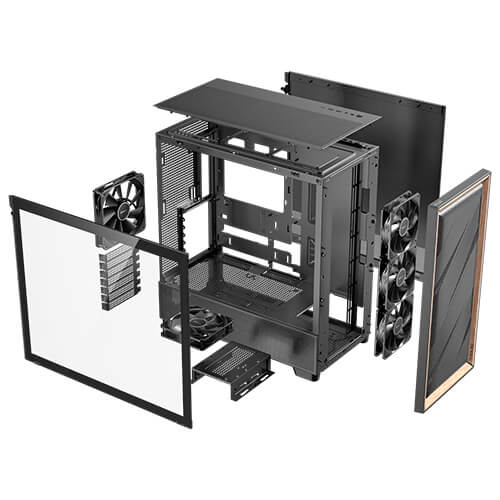 ANTEC FLUX CASE BLACK thumbnail 22