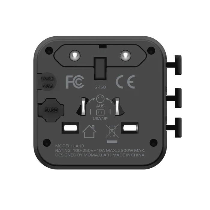 1-WORLD 雙 AC 全球轉換插座