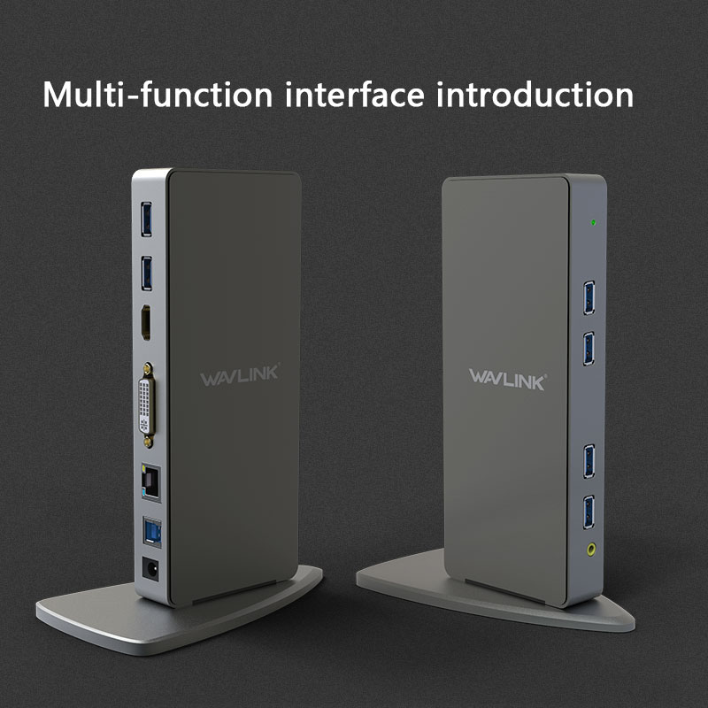 WAVLINK USB 3.0 Aluminum Universal Docking Station thumbnail 3