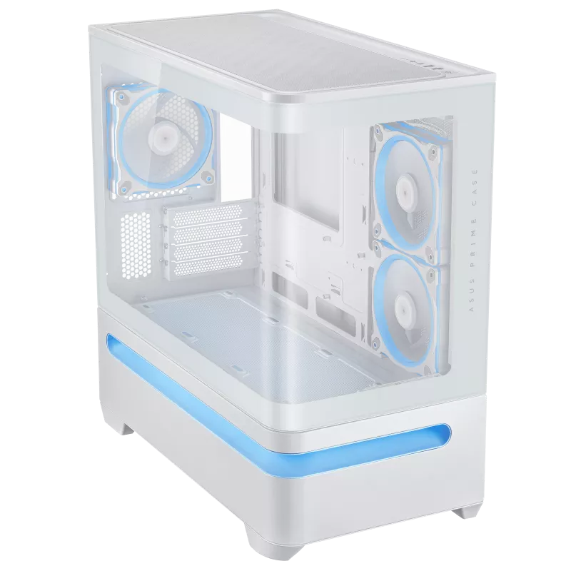ASUS PRIME AP202 TG MATX CASE WHITE thumbnail 2