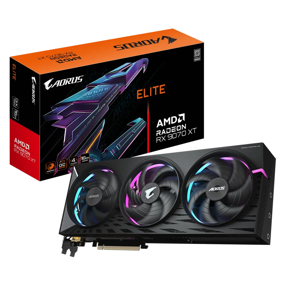 RX9070XT AORUS ELITE 16GB GDDR6 thumbnail 4