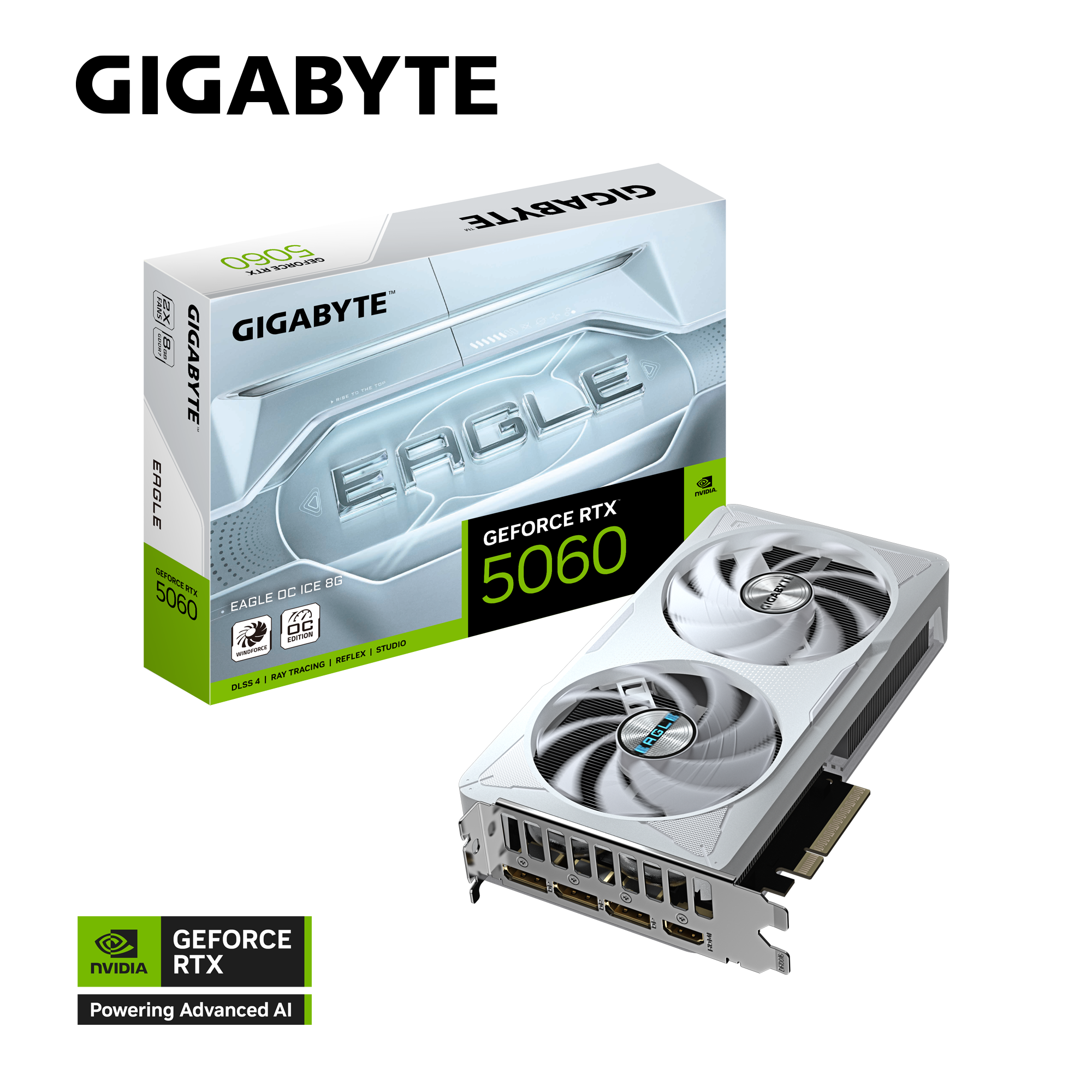 GIGABYTE RTX5060 EAGLE OC ICE 8GB GDDR7 thumbnail 3