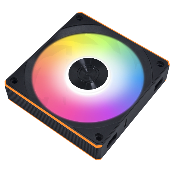 LIAN LI 120MM UNI FAN R12CL LED REVERSE WIRELESS BK(1PACK) thumbnail 2