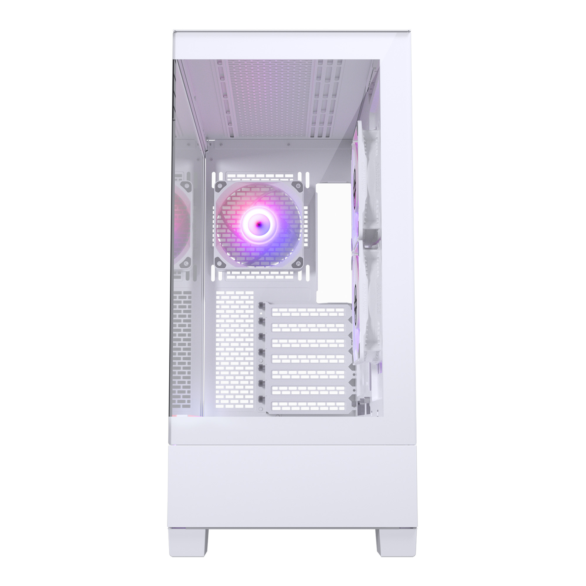 XT VIEW TEMPERED GLASS MID TOWER CASE WHITE thumbnail 2
