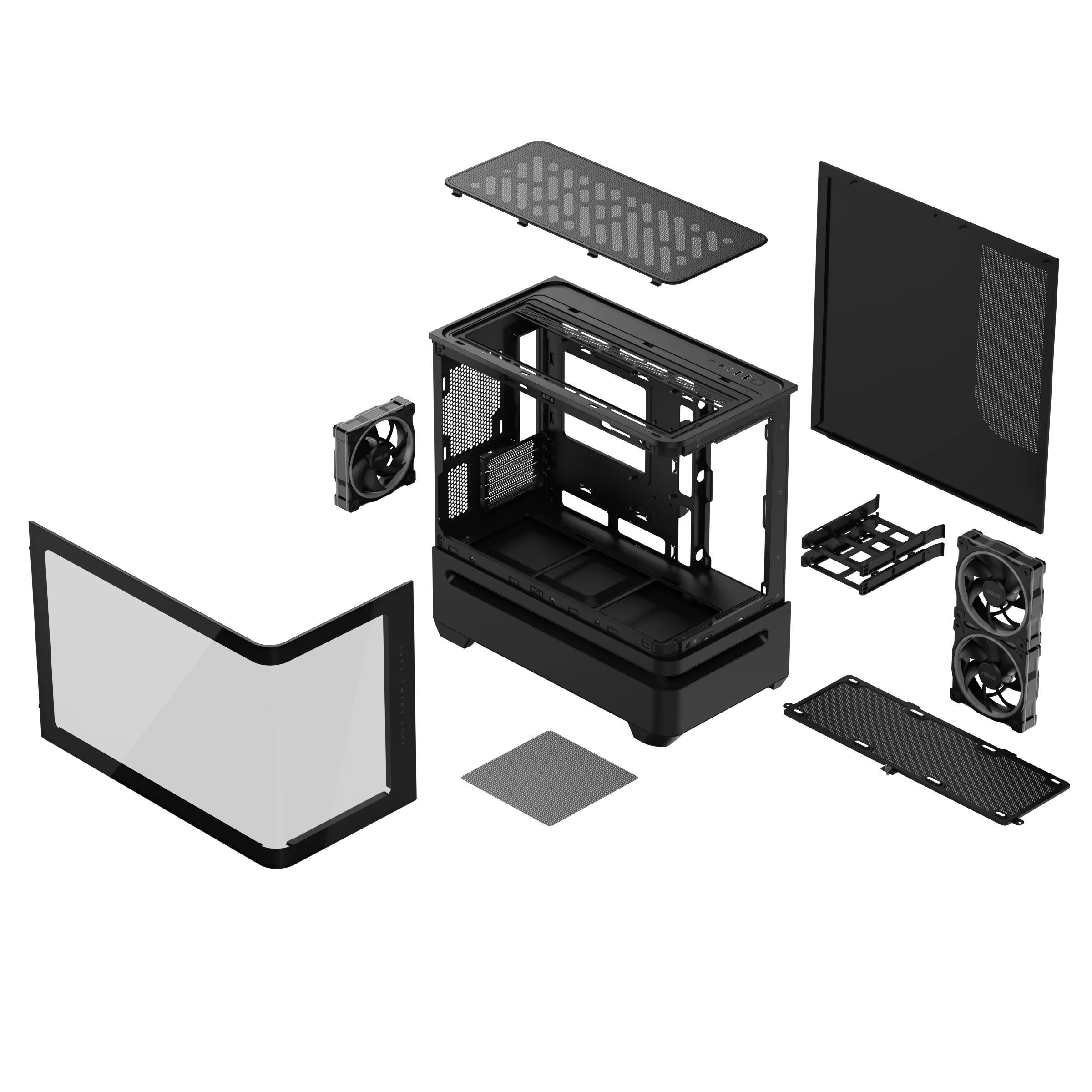 ASUS PRIME AP202 TG ARGB MATX CASE BLACK thumbnail 16