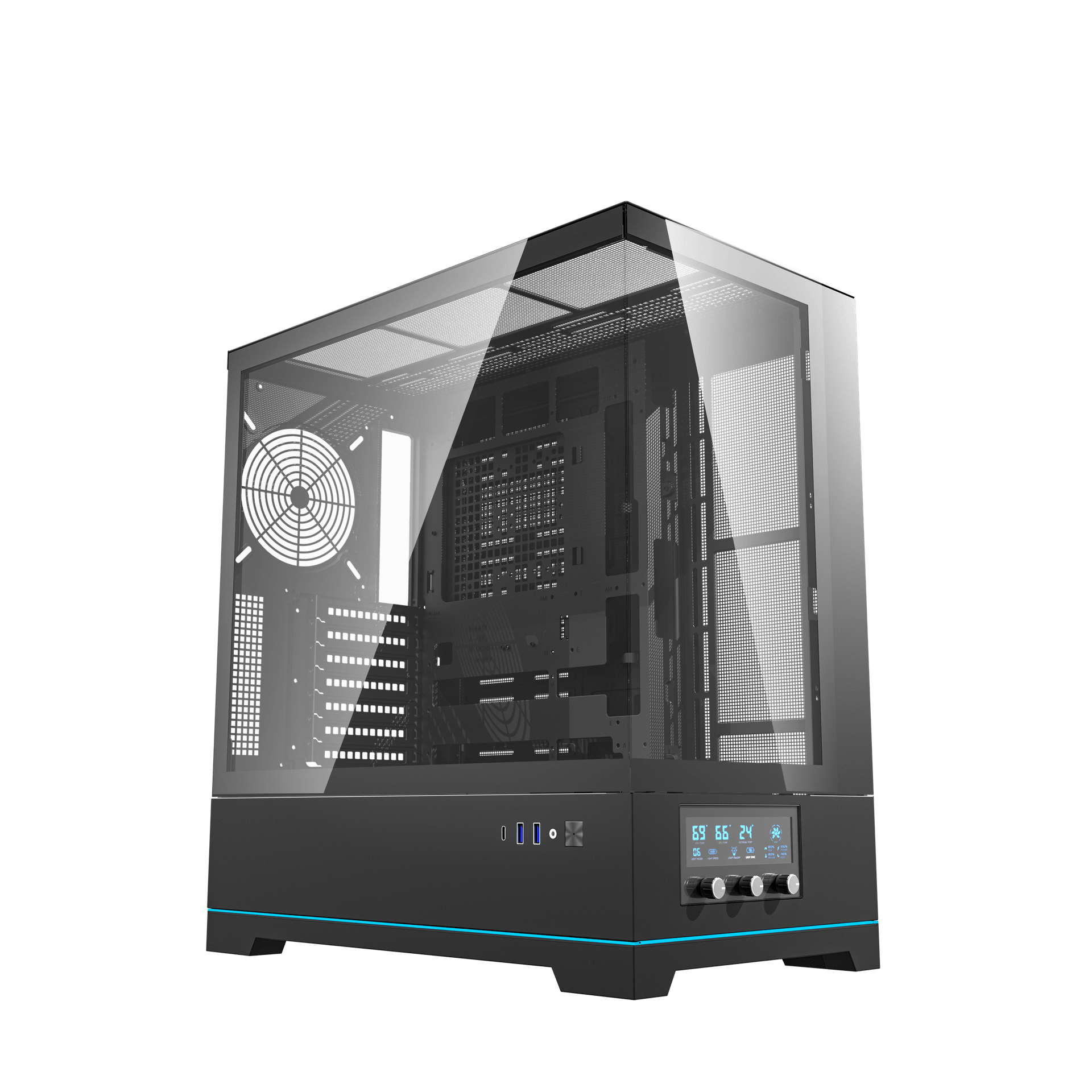 DARKFLASH DY451 PRO ATX CASE BLACK thumbnail 4
