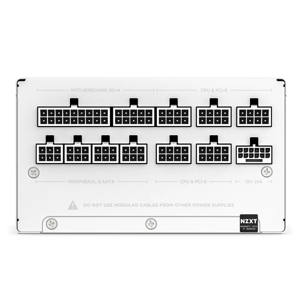 NZXT C850 GOLD ATX 3.1 850W FULL MODULAR PSU WHITE thumbnail 4