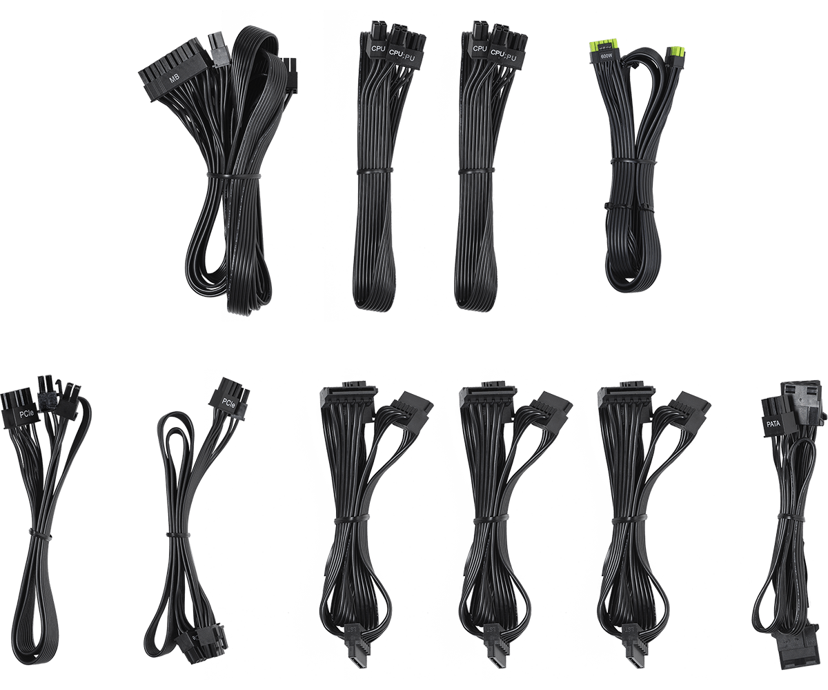 STEEL LEGEND 750W GOLD ATX 3.1 PSU BLACK thumbnail 6