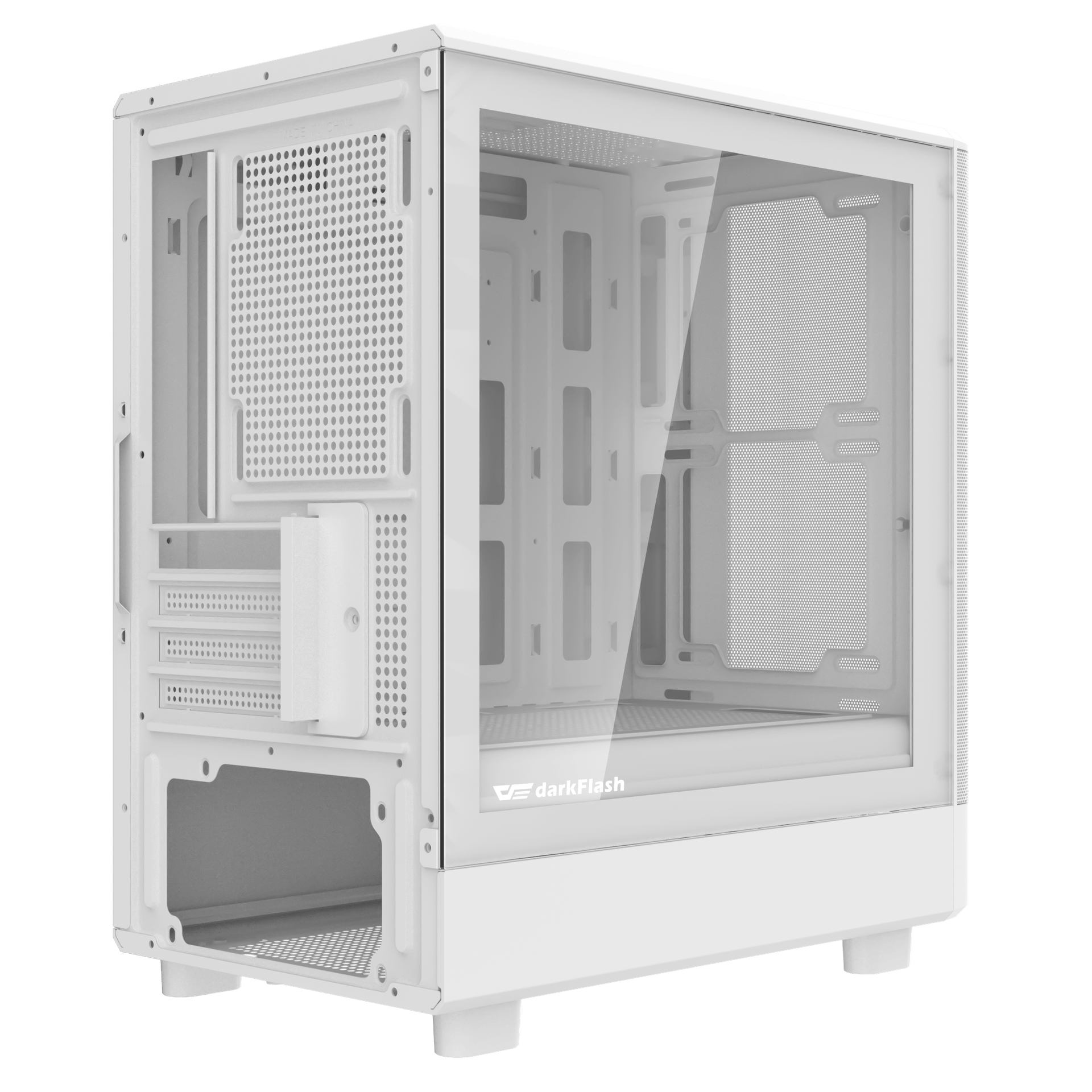 DARKFLASH DB330M MESH MATX CASE WHITE thumbnail 2