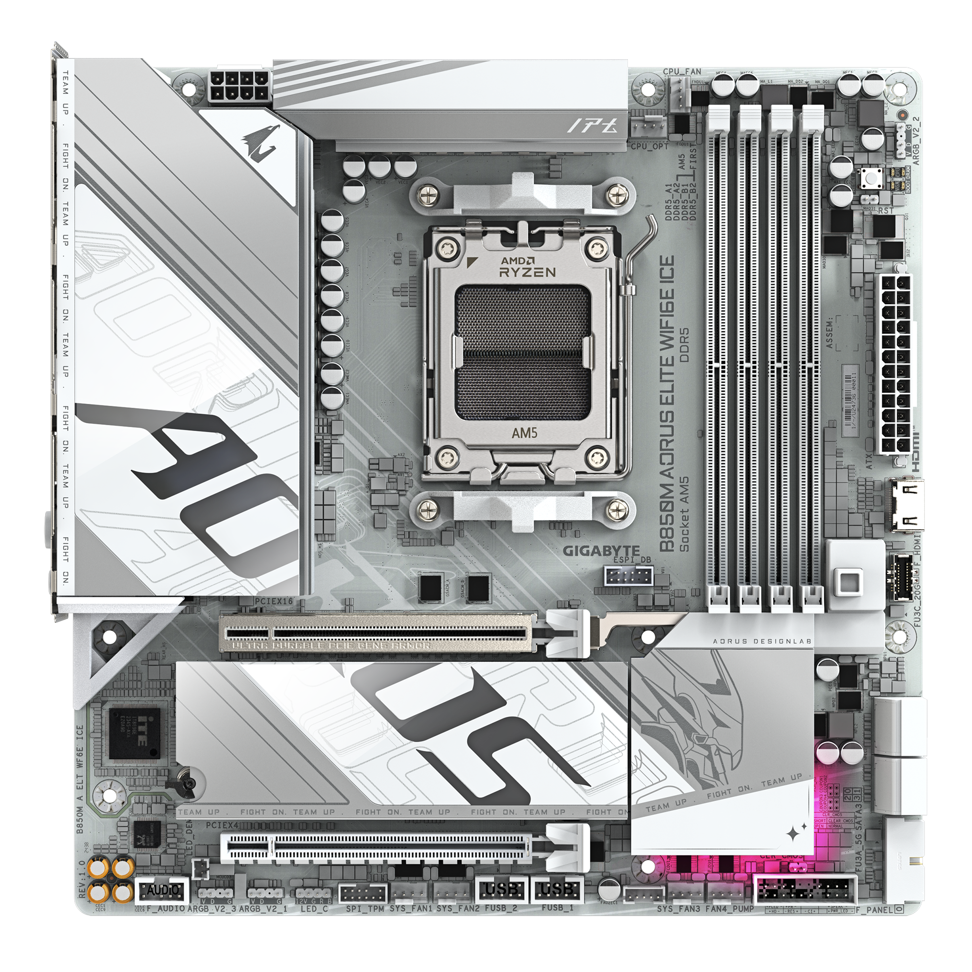 GIGABYTE B850M AORUS ELITE WIFI6E ICE thumbnail 2