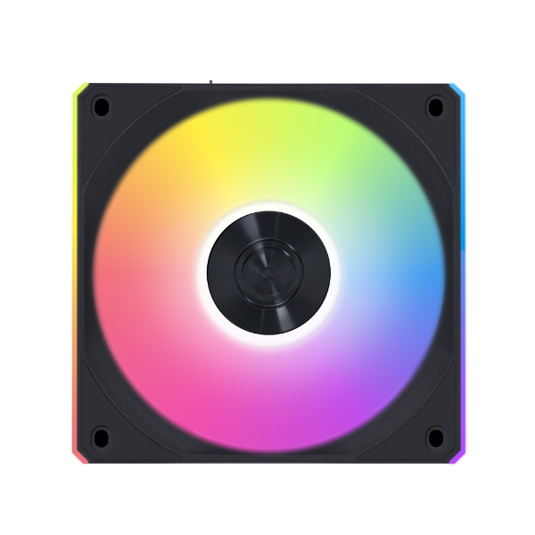 LIAN LI 120MM UNI FAN R12CL LED REVERSE WIRELESS BK(1PACK) thumbnail 3