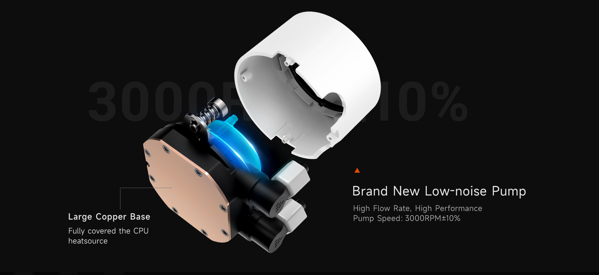 PC COOLER DA240 ARGB HIGH PERFORMANCE AIO CPU COOLING WHITE thumbnail 8