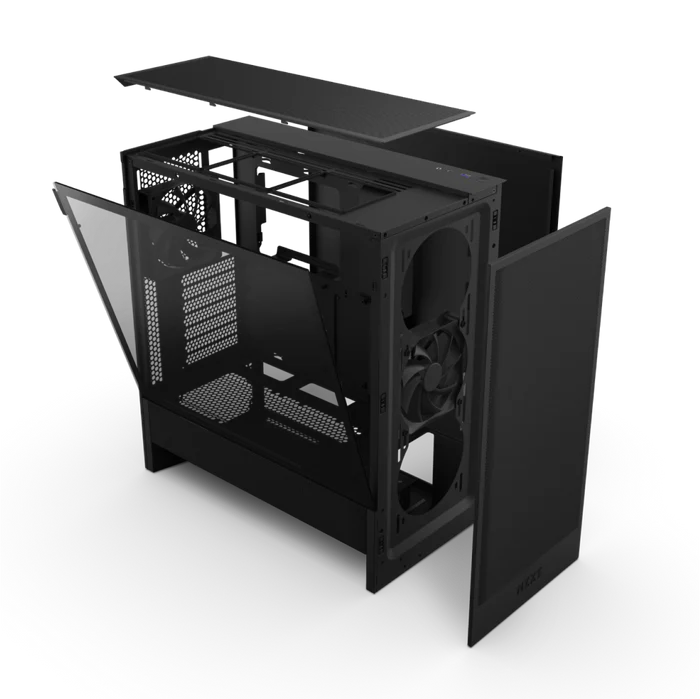 NZXT H5 FLOW (2024) BLACK ATX CASE thumbnail 5