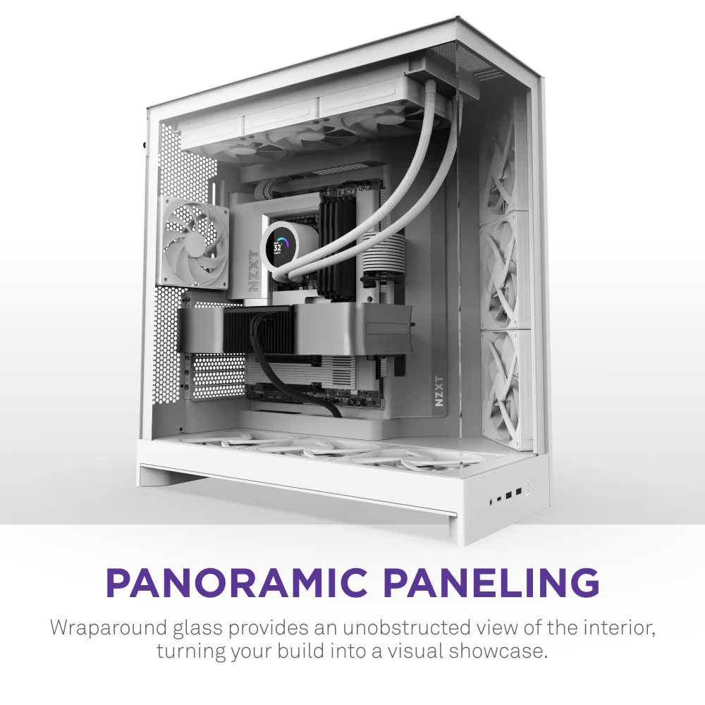 NZXT H9 FLOW V2 EDITION (2025) ALL WHITE thumbnail 7