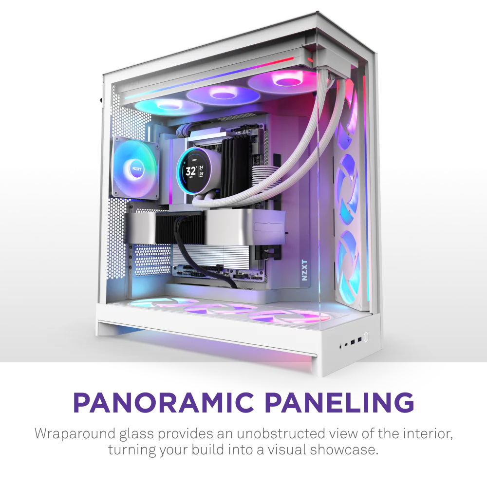 NZXT H9 FLOW RGB V2 EDITION (2025) ALL WHITE thumbnail 8