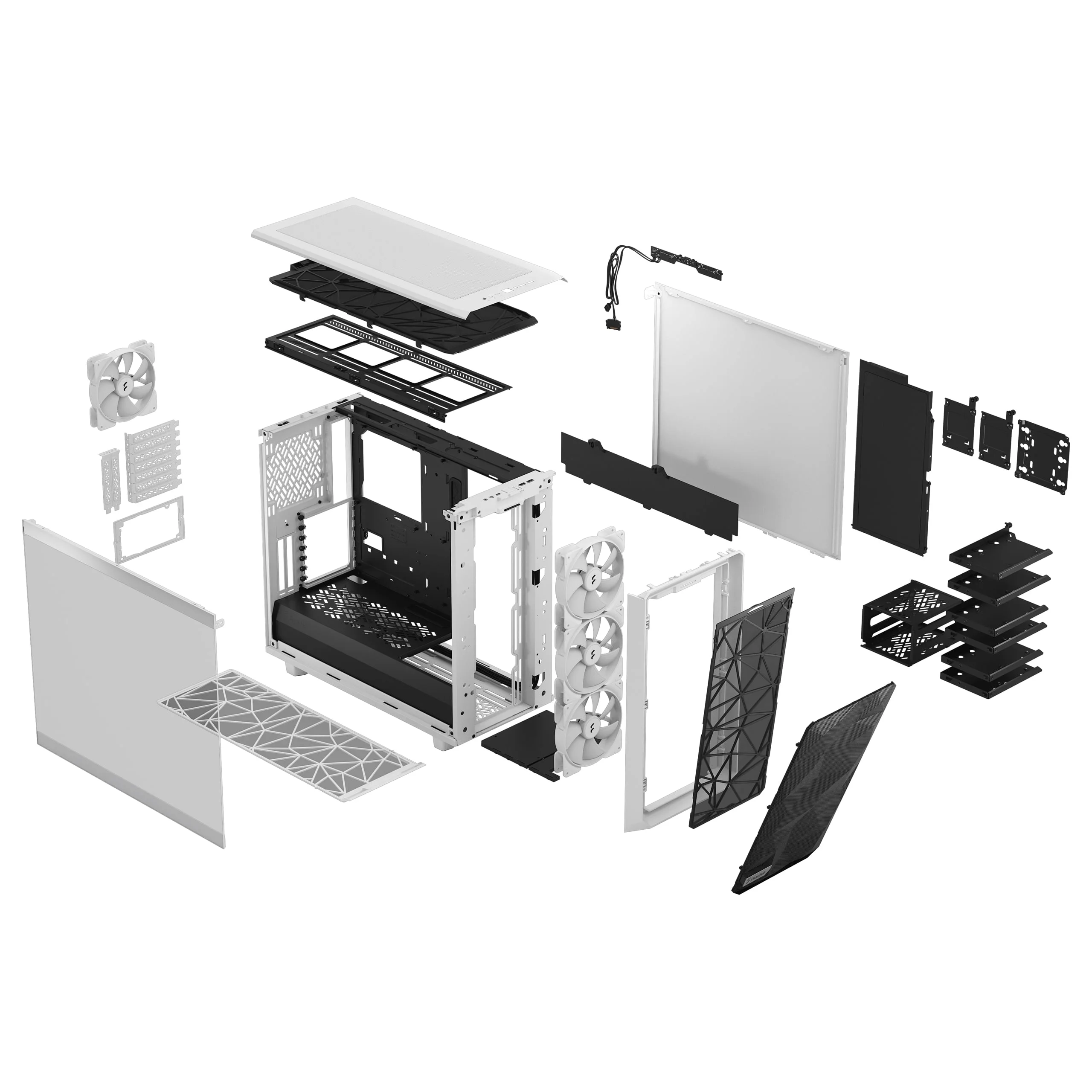 FRACTAL DESIGN MESHIFY 2 RGB WHITE TG CLEAR TINT thumbnail 13