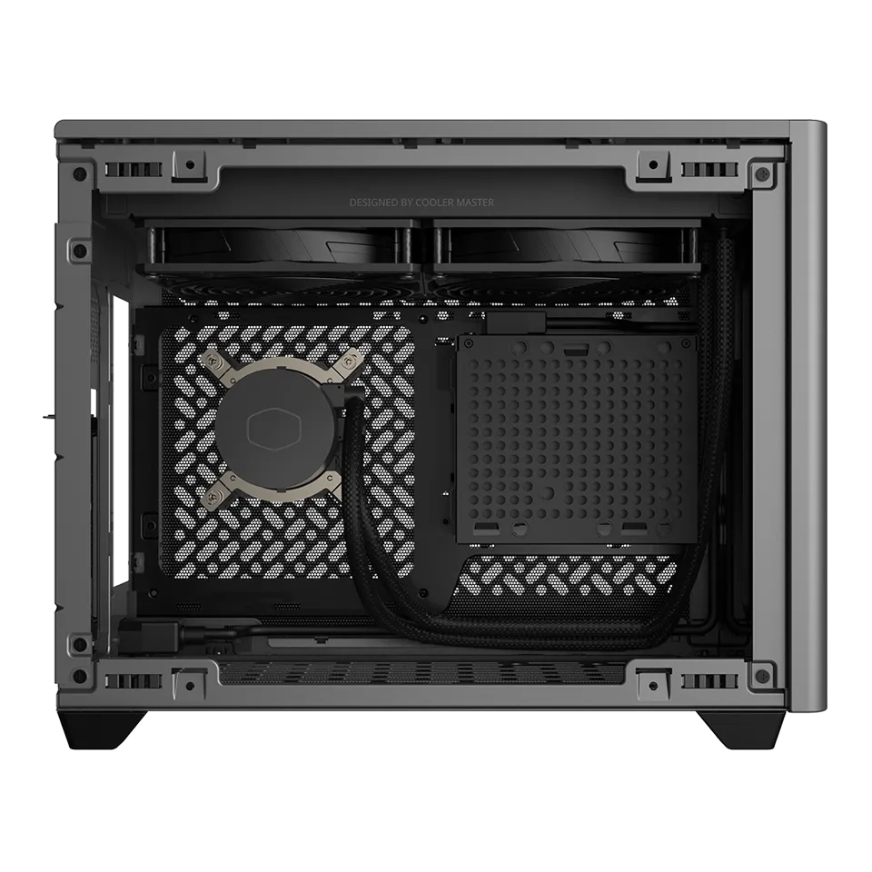COOLER MASTER MASTERBOX NR200P MAX V2 ITX CASE (GREY) thumbnail 4