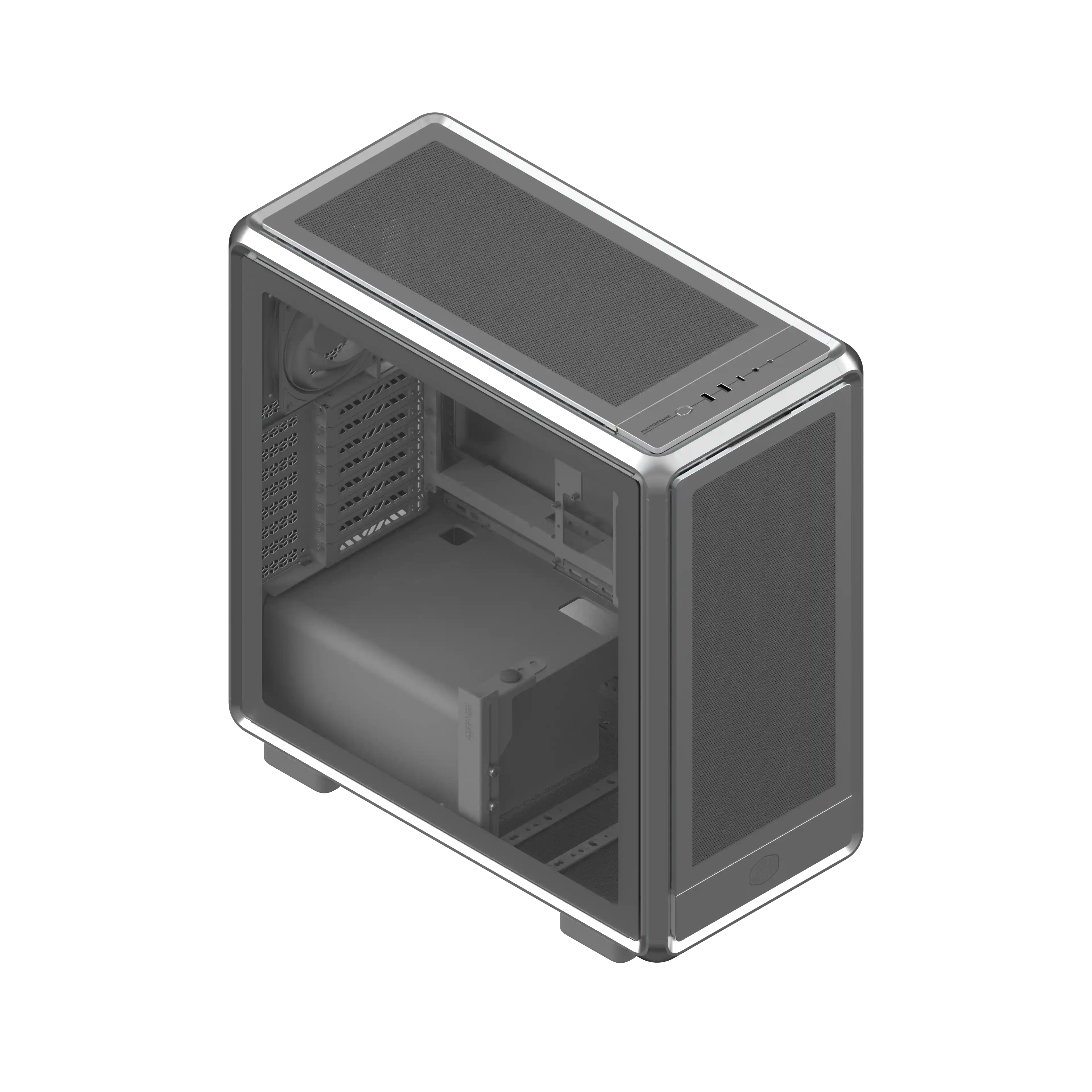 COOLER MASTER MasterFrame 600 Mesh ATX Case Silver thumbnail 9