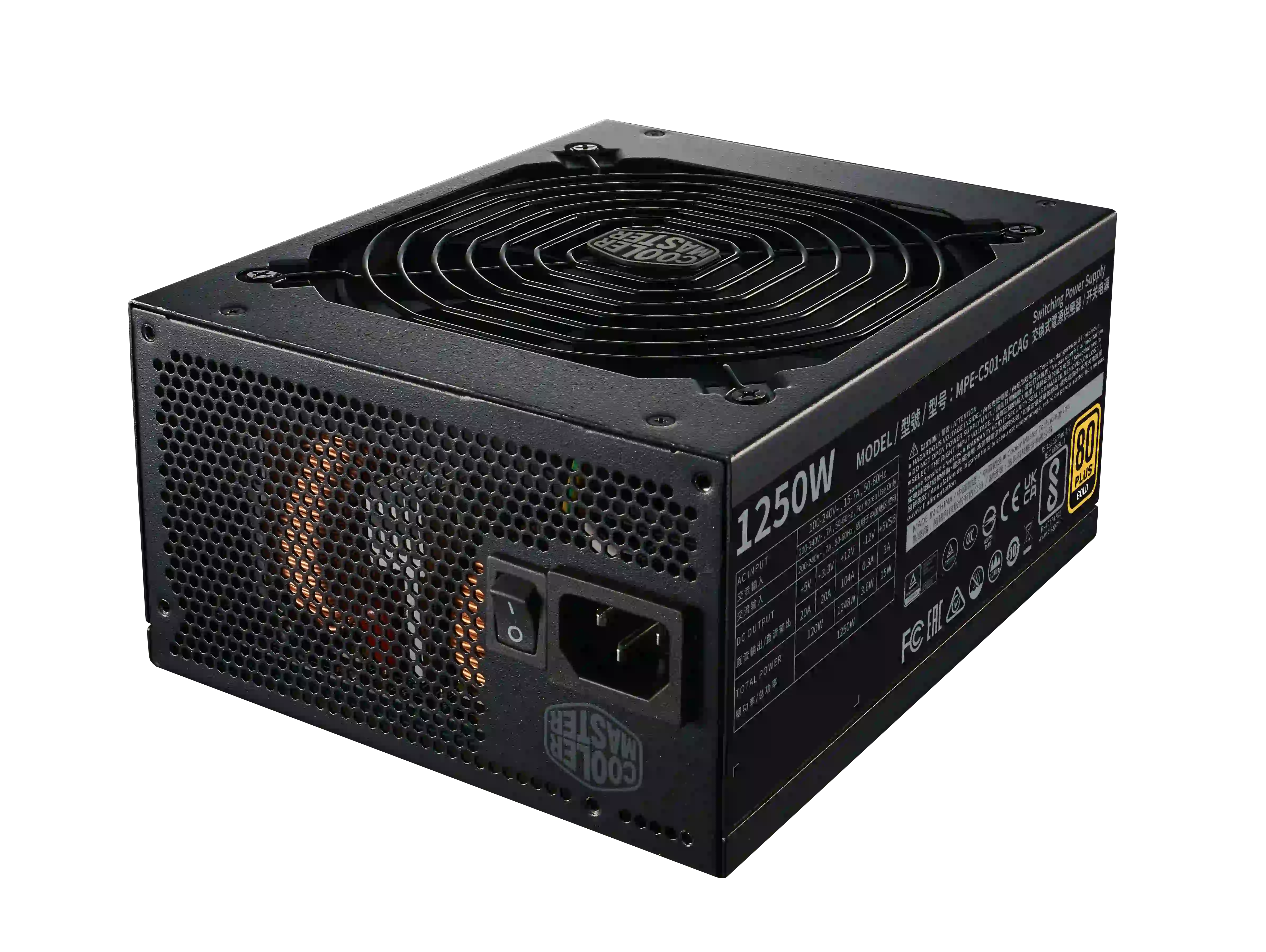 COOLER MASTER MWE Gold 1250 V2 1250W ATX3.1 Full Modular thumbnail 9