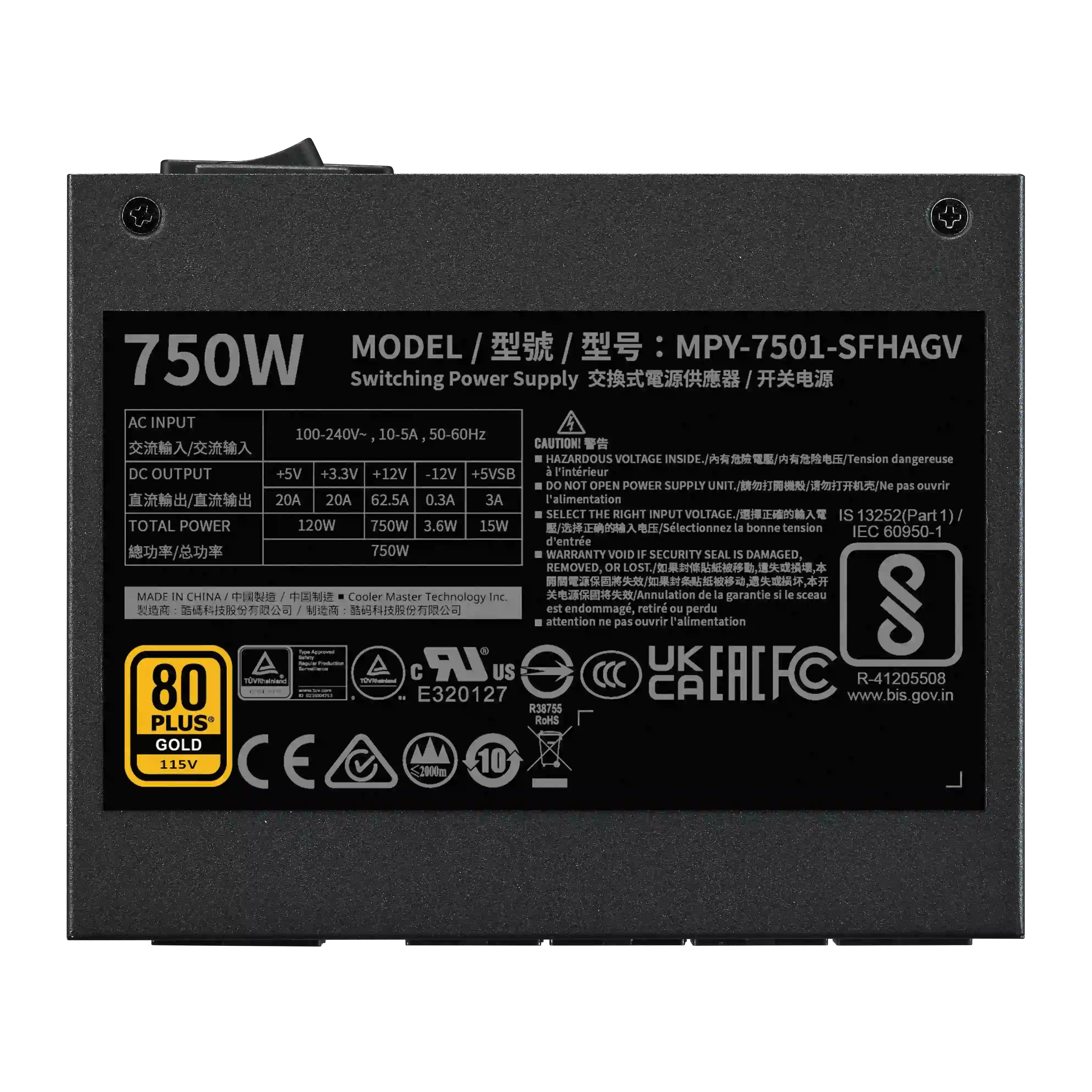 COOLER MASTER V SFX Gold 750 ATX3.1 750W Full Modular thumbnail 11