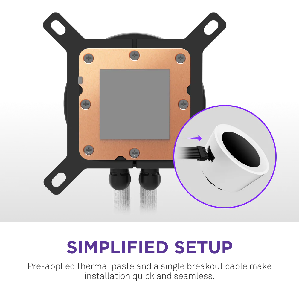 NZXT KRAKEN PLUS 240 RGB V2 240MM AIO WHITE thumbnail 6
