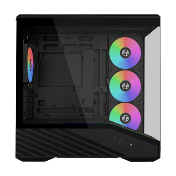 LIAN LI VECTOR V100R MINI TOWER CASE BLACK thumbnail 2