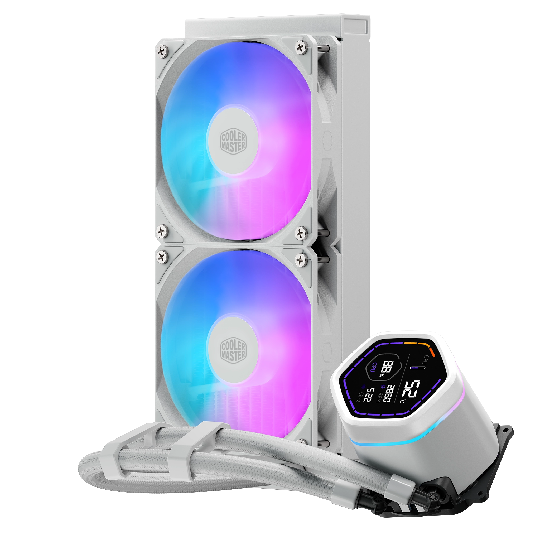 COOLER MASTER MasterLiquid ML240 Core Nex Digital White thumbnail 2