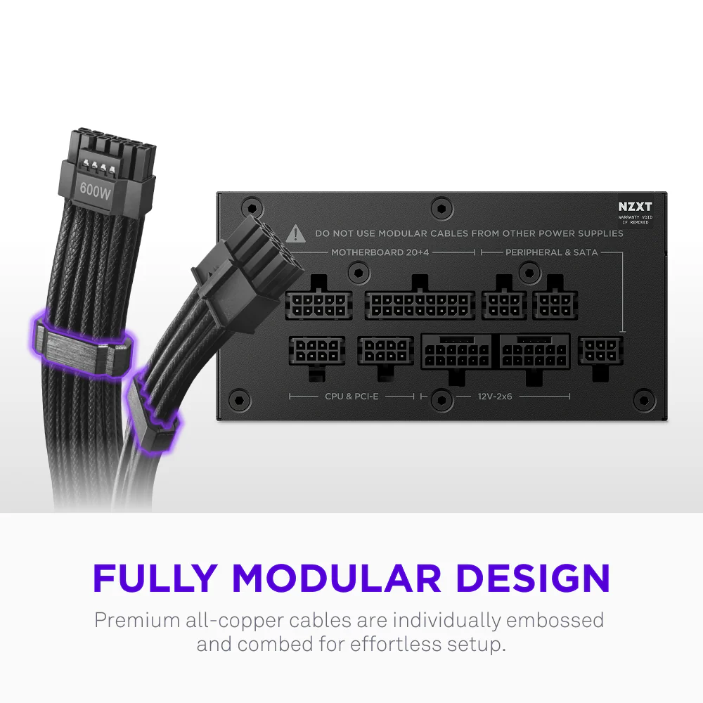 C850 SFX GOLD 850W FULL MODULAR ATX 3.1 PSU thumbnail 7