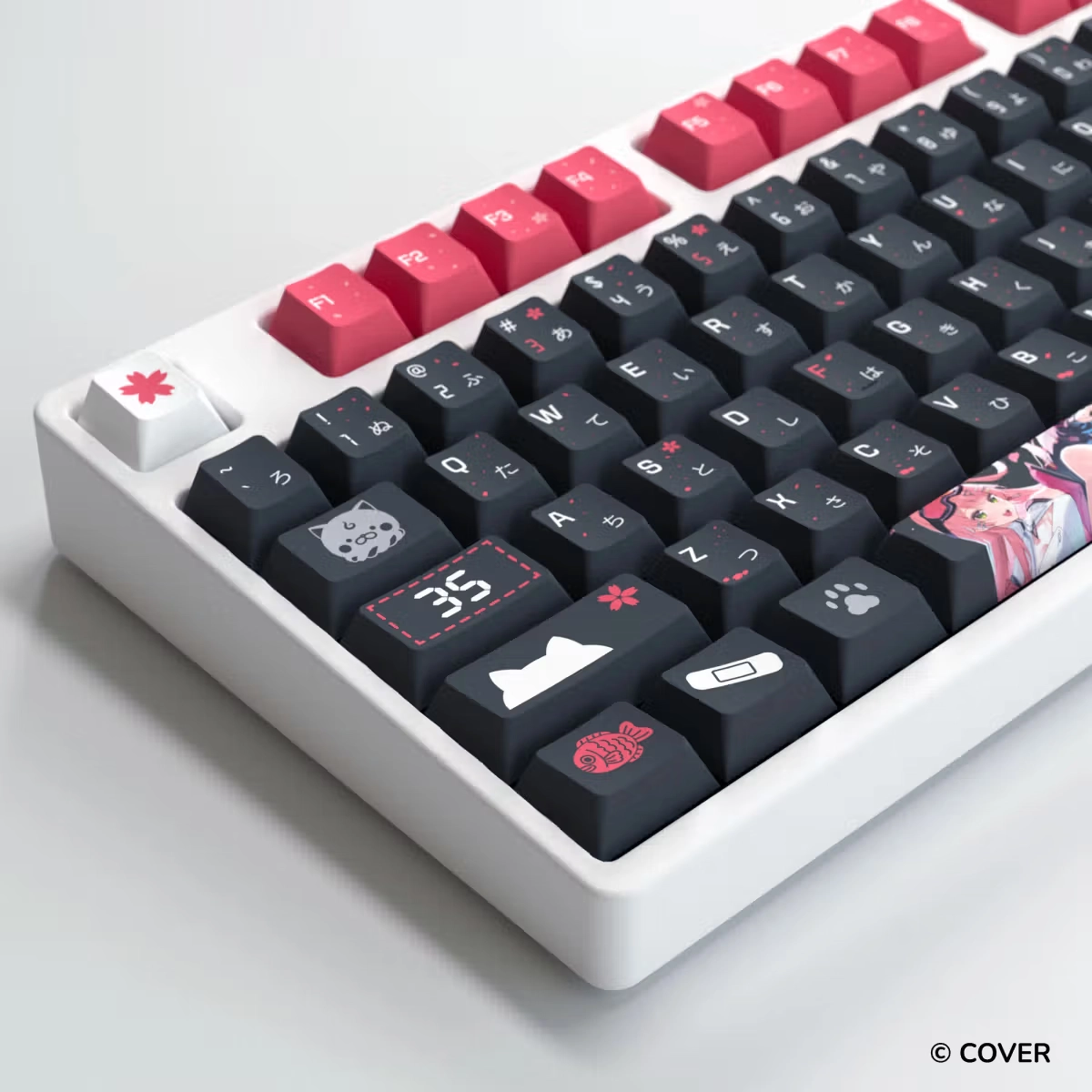 HYTE Sakura Miko Keycap Set and Desk Pad Bundle(BLACK) thumbnail 4