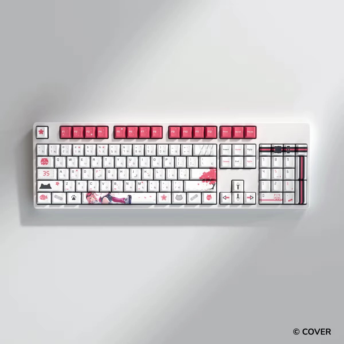 HYTE Sakura Miko Keycap Set and Desk Pad Bundle(WHITE) thumbnail 3