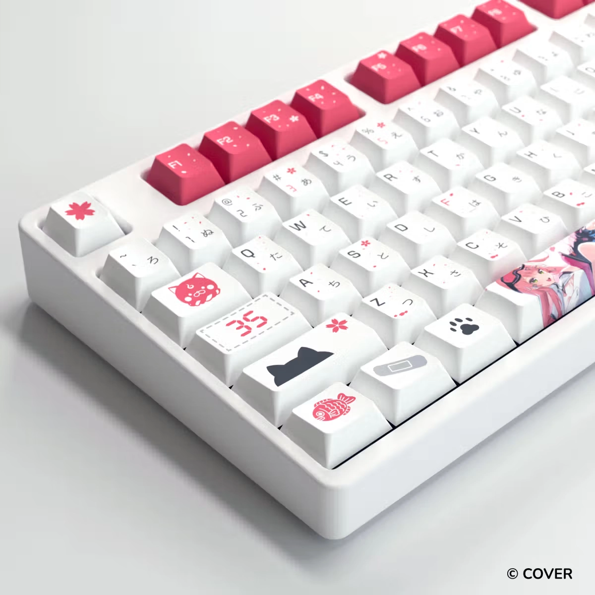 HYTE Sakura Miko Keycap Set and Desk Pad Bundle(WHITE) thumbnail 4