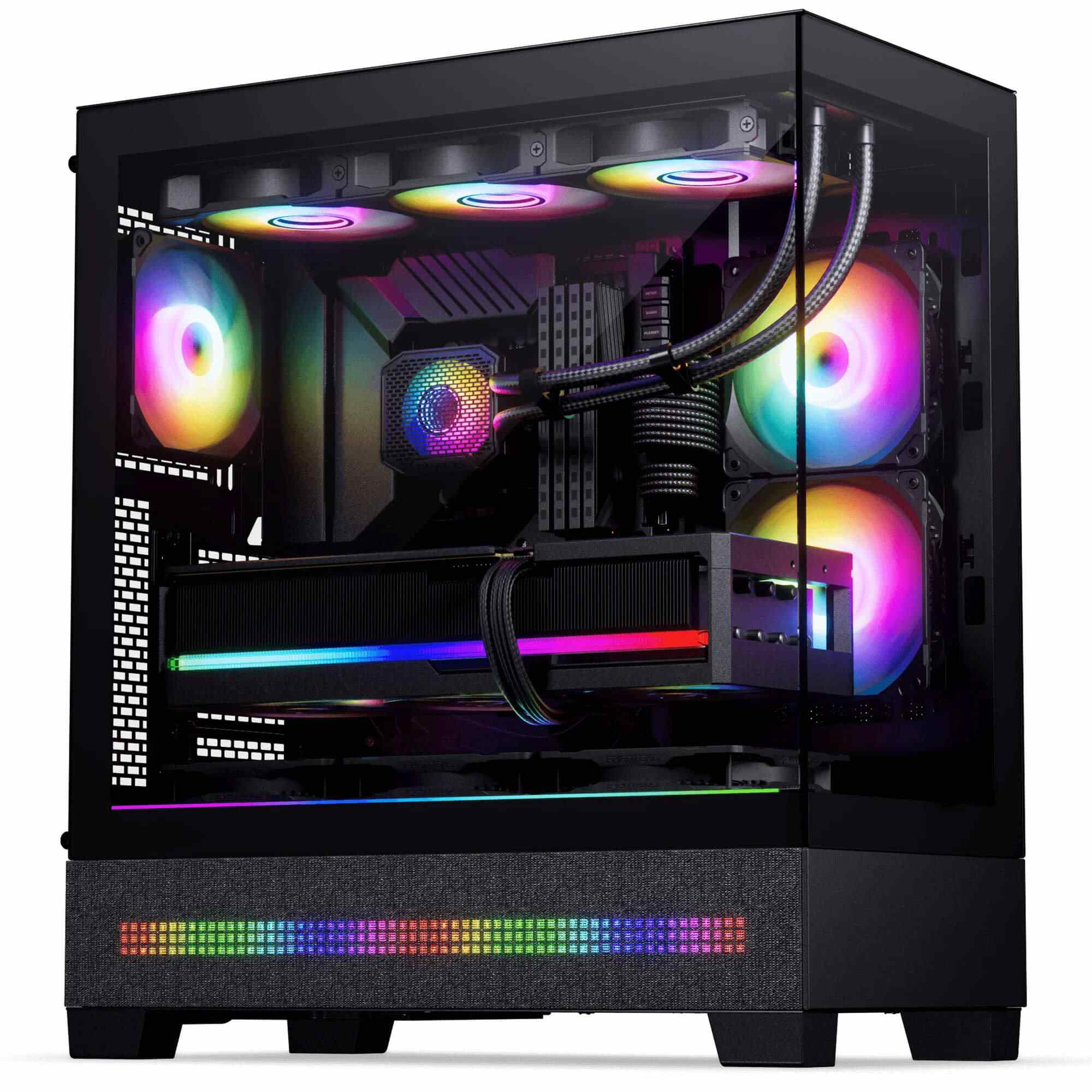 PHANTEKS XT VIEW MATRIX TEMPERED GLASS MID TOWER CASE BLACK thumbnail 14