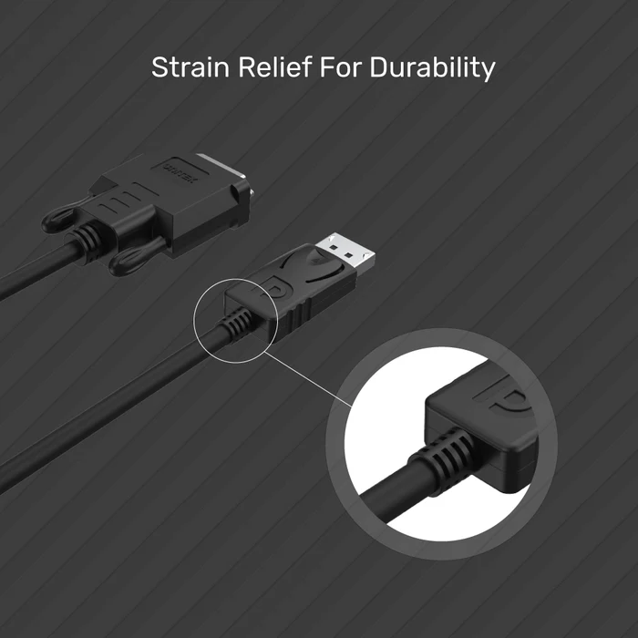 UNITEK 1.8M DISPLAYPORT DVI MALE CABLE CONVERTER thumbnail 6