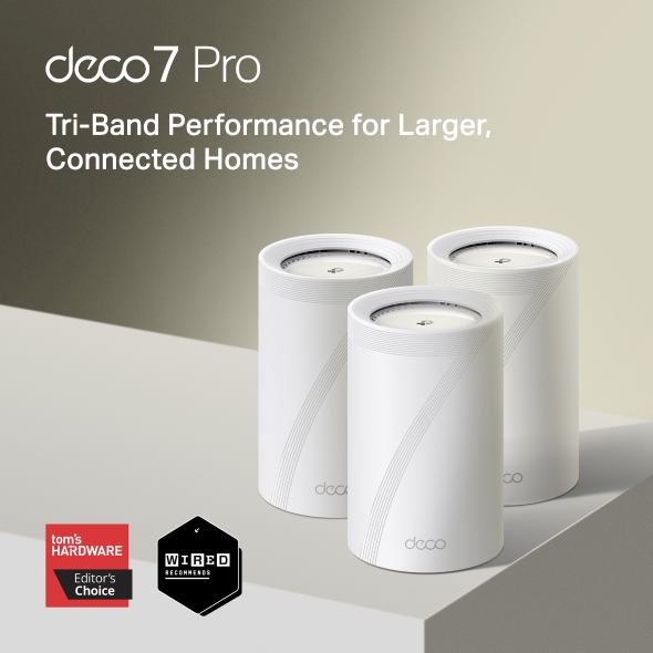 TP-LINK BE14000 三頻 全屋覆蓋 Mesh Wi-Fi 7 路由器 (2-PACK)