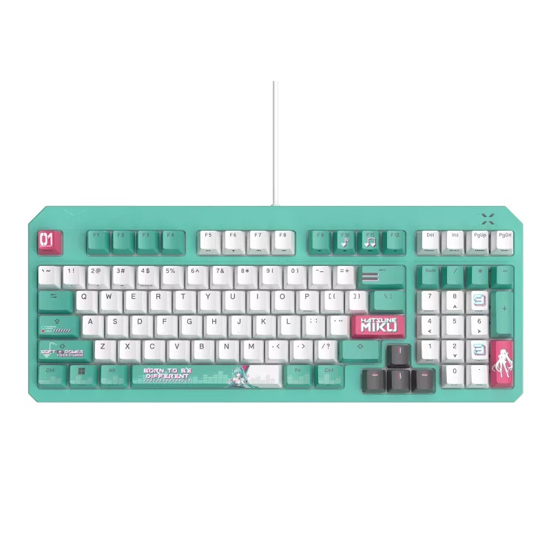 ASUS TUF Gaming K3 Gen II Hatsune Miku Edition 紅軸鍵盤