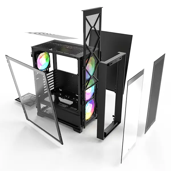 MONTECH AIR1000 PREMIUM ATX CASE BLACK thumbnail 8