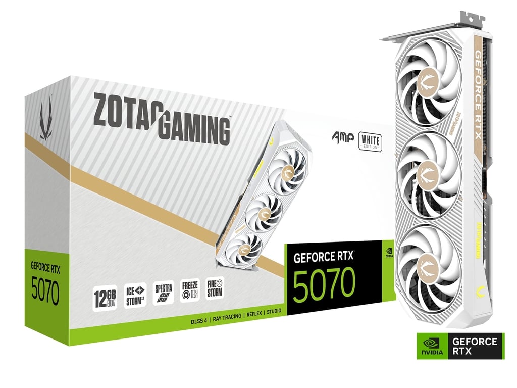 ZOTAC GAMING RTX5070 AMP White Edition 12GB GDDR7