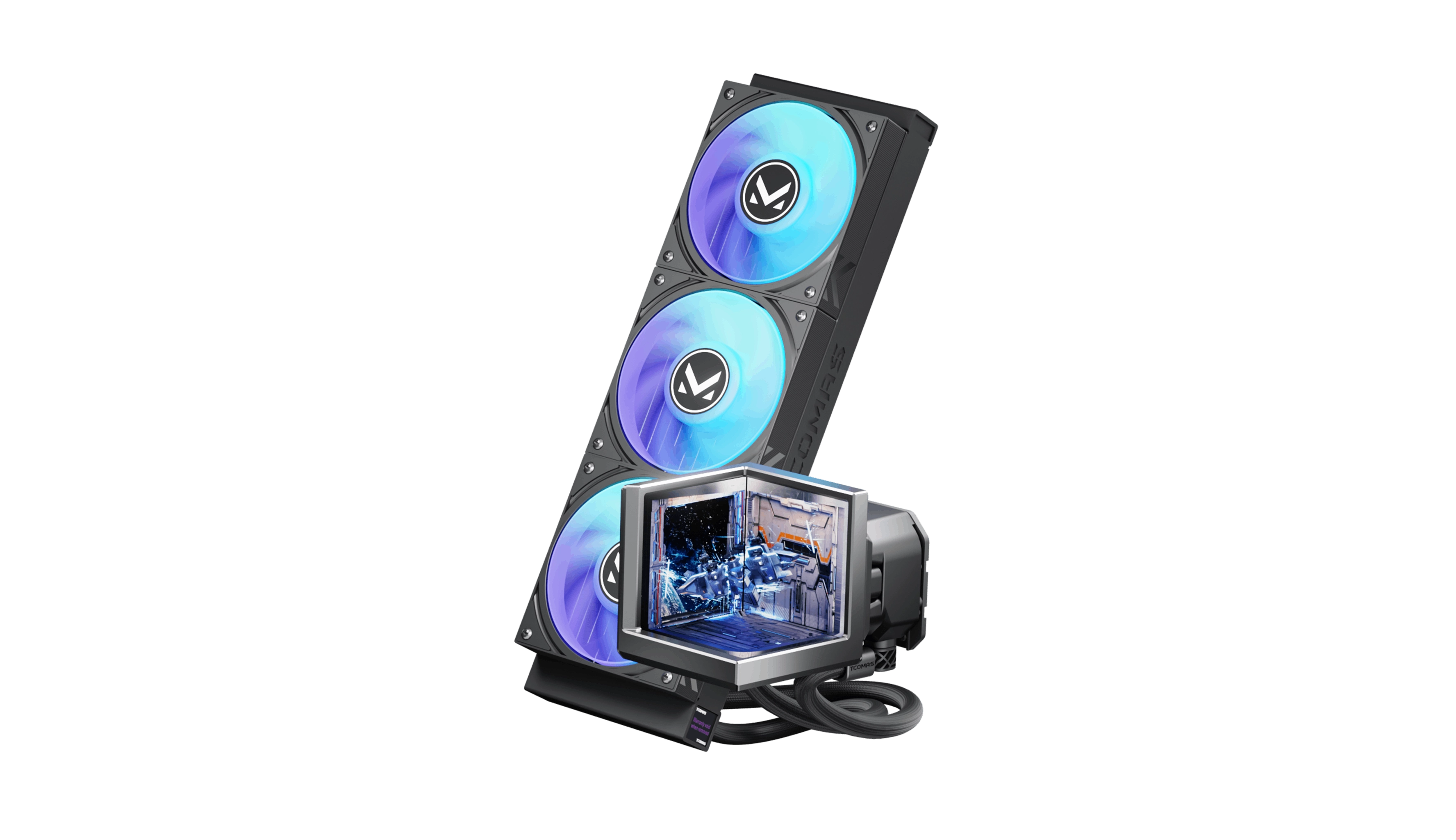 TCOMAS EXIT D3 360 CPU LIQUID COOLER BLACK thumbnail 3