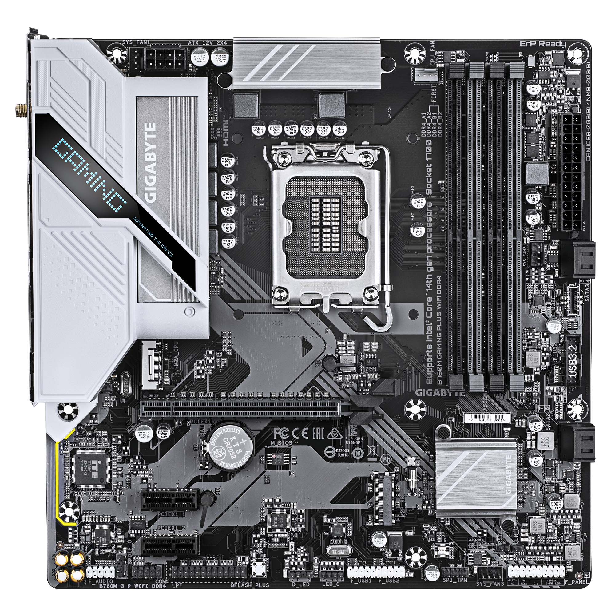 GIGABYTE B760M GAMING PLUS WIFI DDR4 thumbnail 2