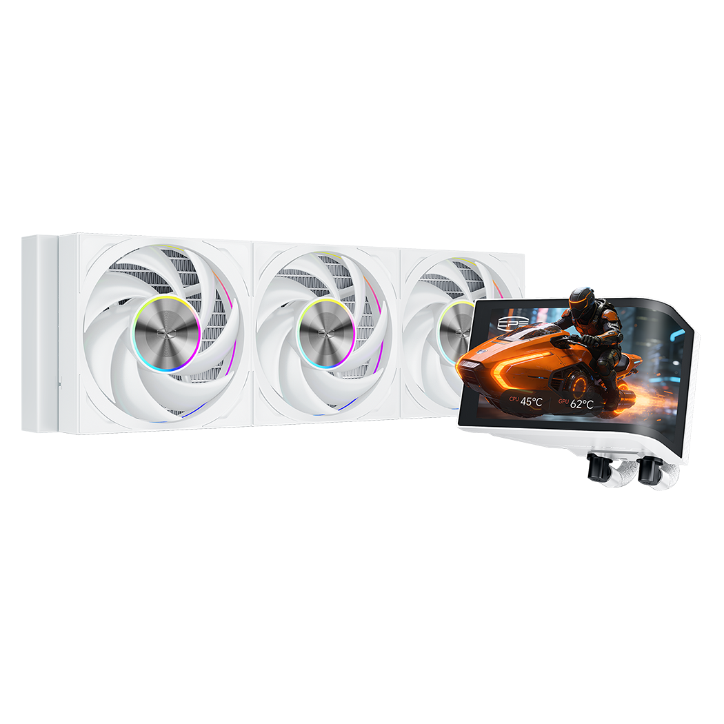 PC COOLER DV360 ARGB DISPLAY AIO WATERCOOLING WHITE thumbnail 2
