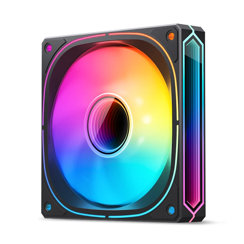 JONSBO FR-505BR 12CM PWM RGB FAN BLACK BULK PACK (反葉) thumbnail 2