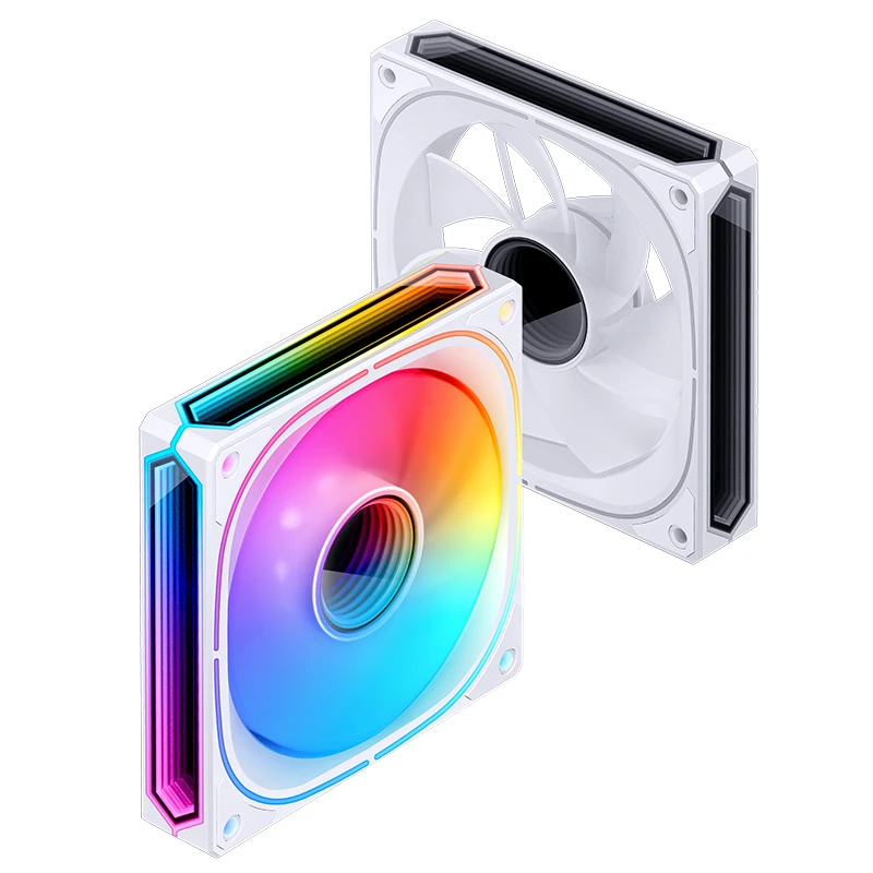 JONSBO FR-505BW 12CM PWM RGB FAN WHITE BULK PACK (反葉) thumbnail 7