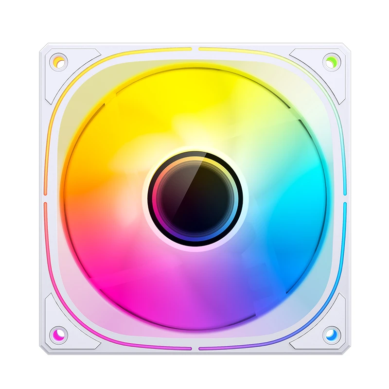 JONSBO FR-505W 12CM PWM RGB FAN WHITE BULK PACK (正葉) thumbnail 5