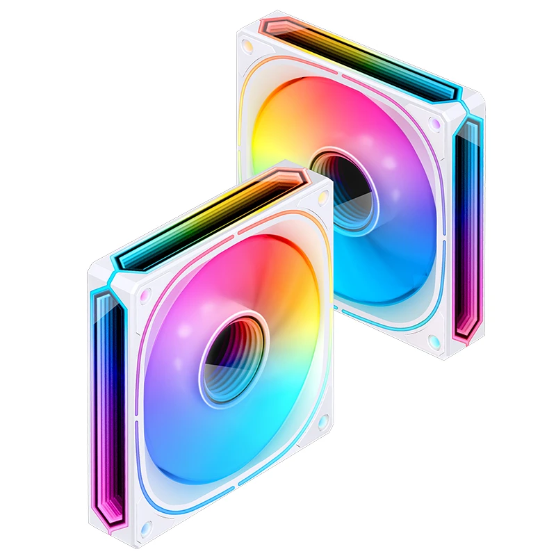 JONSBO FR-505W 12CM PWM RGB FAN WHITE BULK PACK (正葉) thumbnail 6
