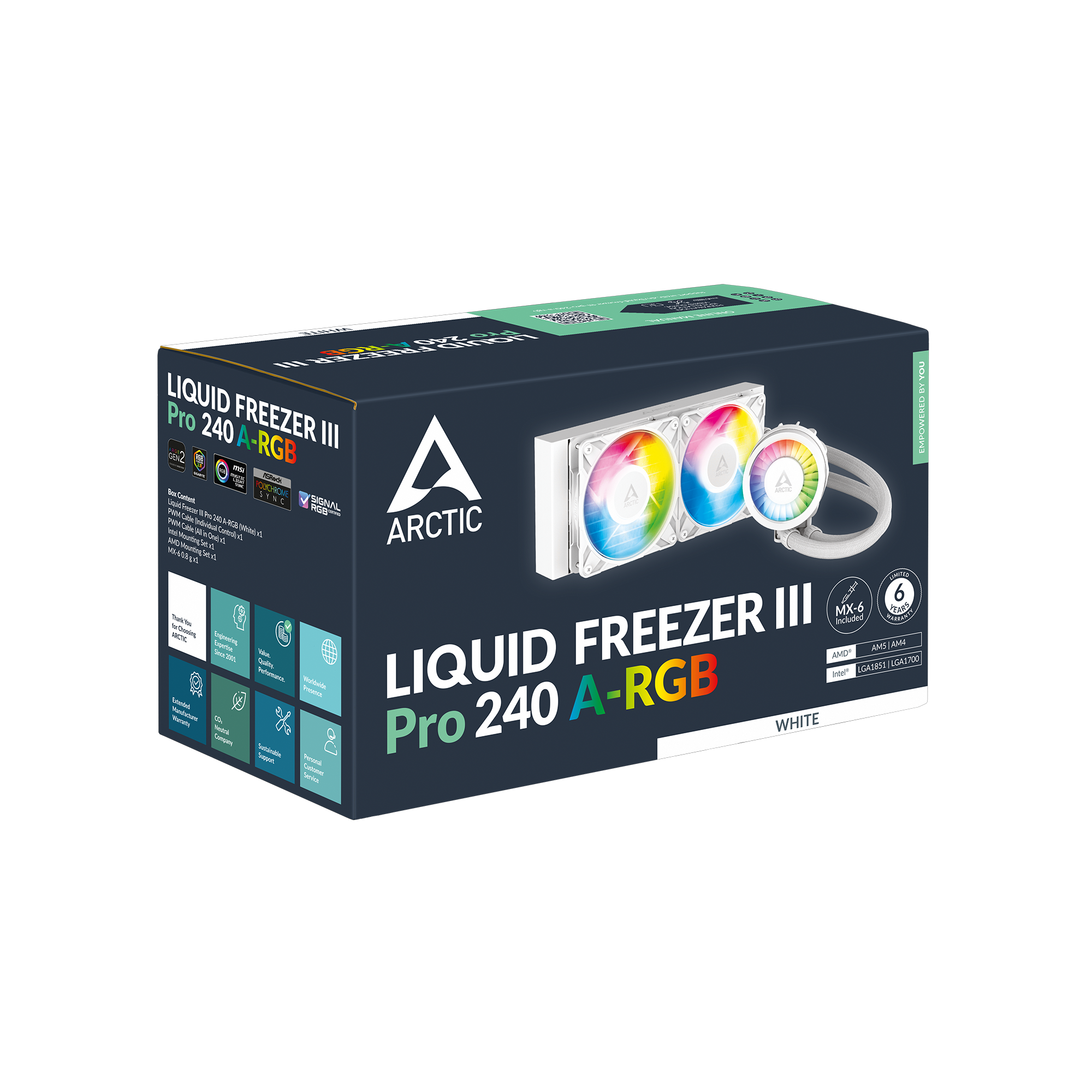 ARCTIC LIQUID FREEZER III PRO 240 ARGB WHITE thumbnail 6