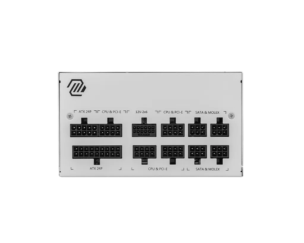 MSI MAG A850GL 850W PCIE5 WHITE thumbnail 2