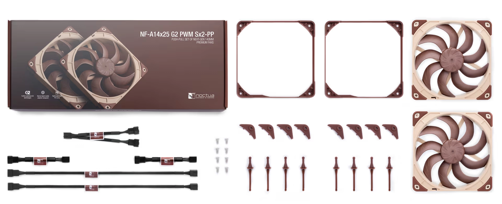 NOCTUA NF-A14X25 G2 PWM Sx2-PP DC12V 1500RPM*2 thumbnail 4